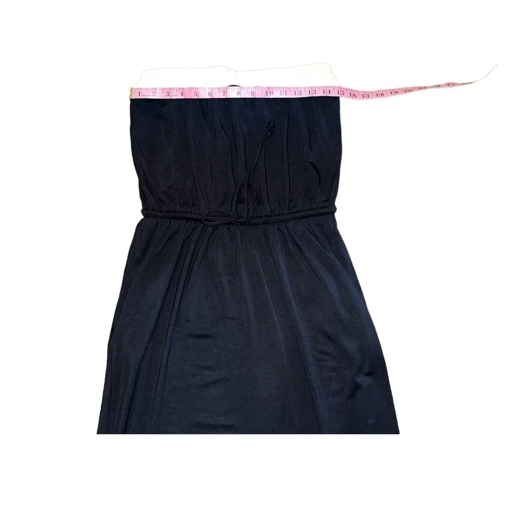 NWT J. Crew Strapless Black and White Maxi Dress Size MP